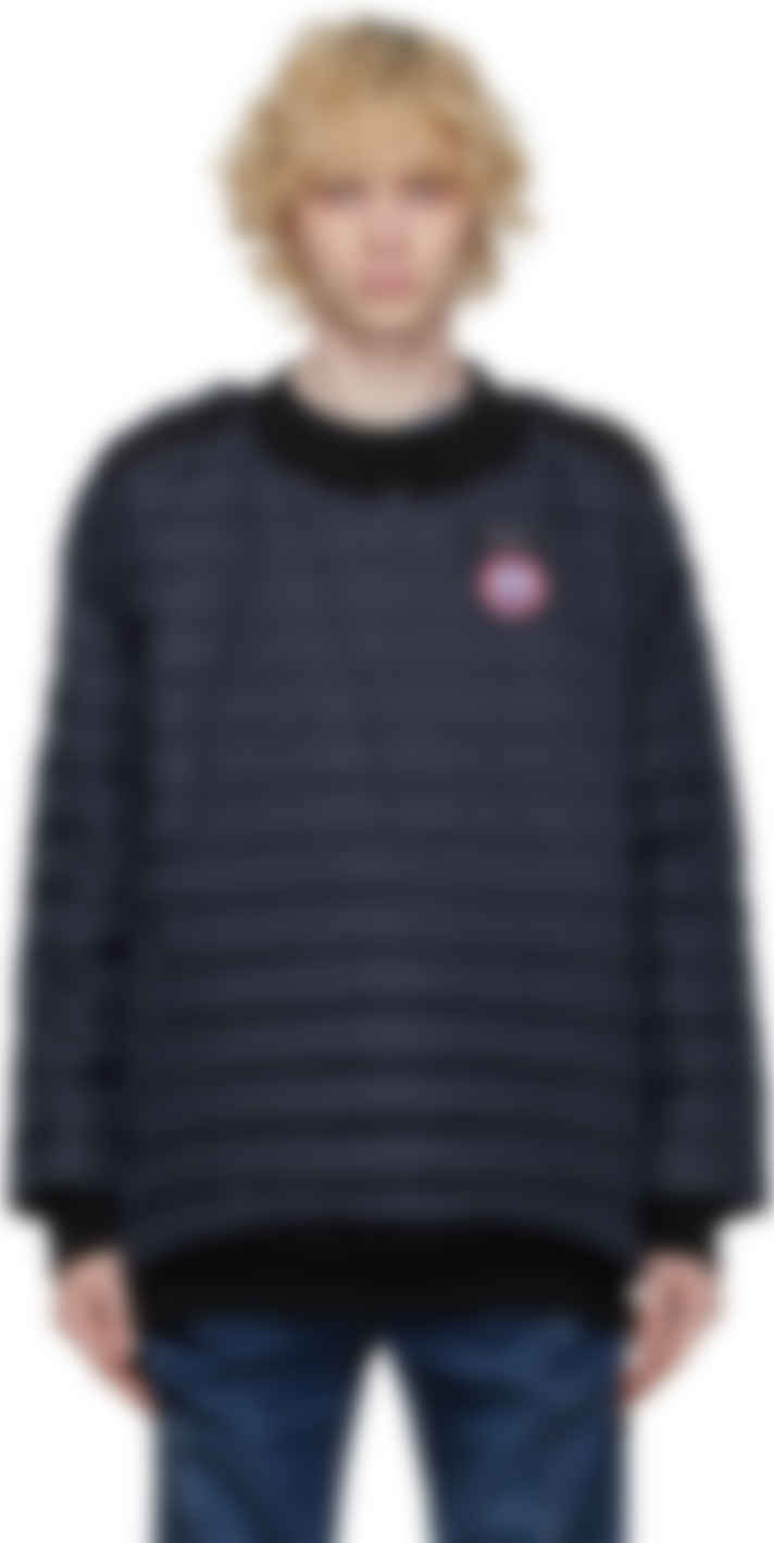 Y Project Canada Goose Edition ネイビー Hybridge ダウン プルオーバー Ssense 日本