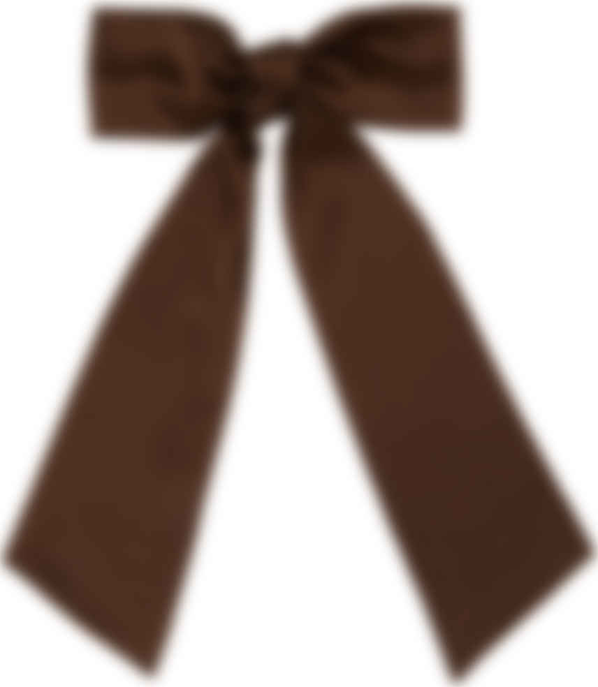 Brown Satin Oversized Bow by Sophie 