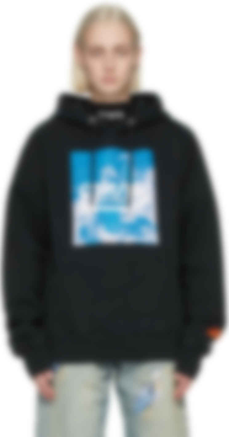 heron hoodie black