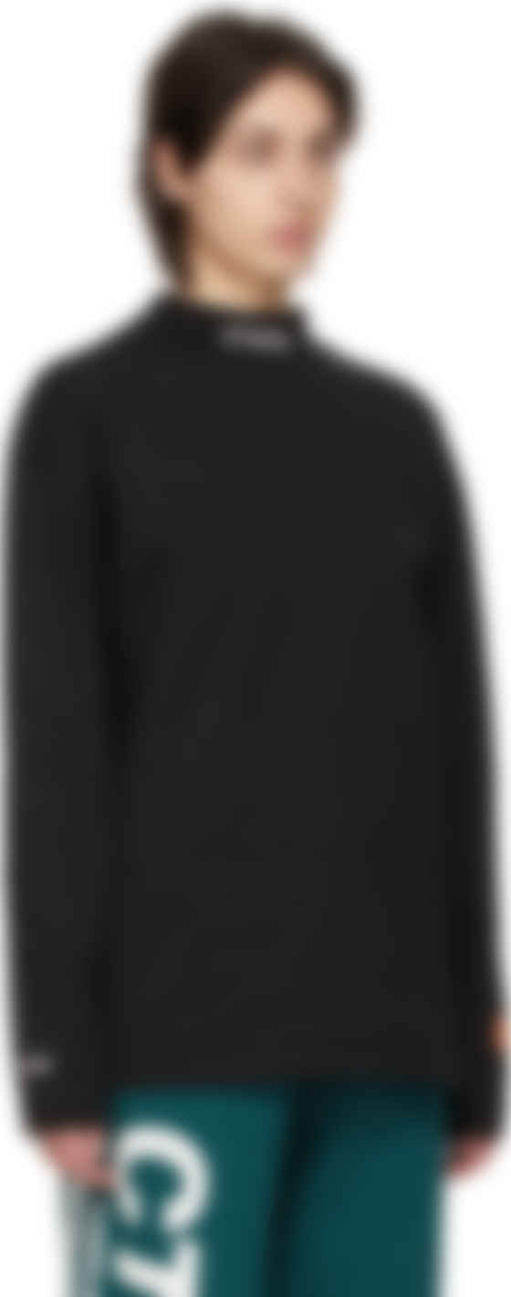 HERON PRESTON ブラック ロング T シャツ 35%OFF - Tシャツ/カットソー 