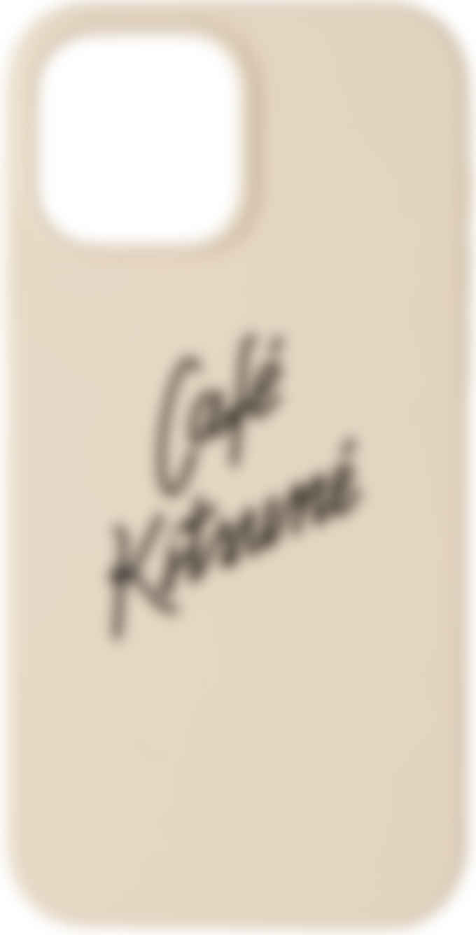 Beige Maison Kitsuné Edition 'Café Kitsuné' iPhone 13 Pro Max Case