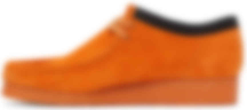Clarks Originals Orange Nubuck Wallabee Derbys Ssense