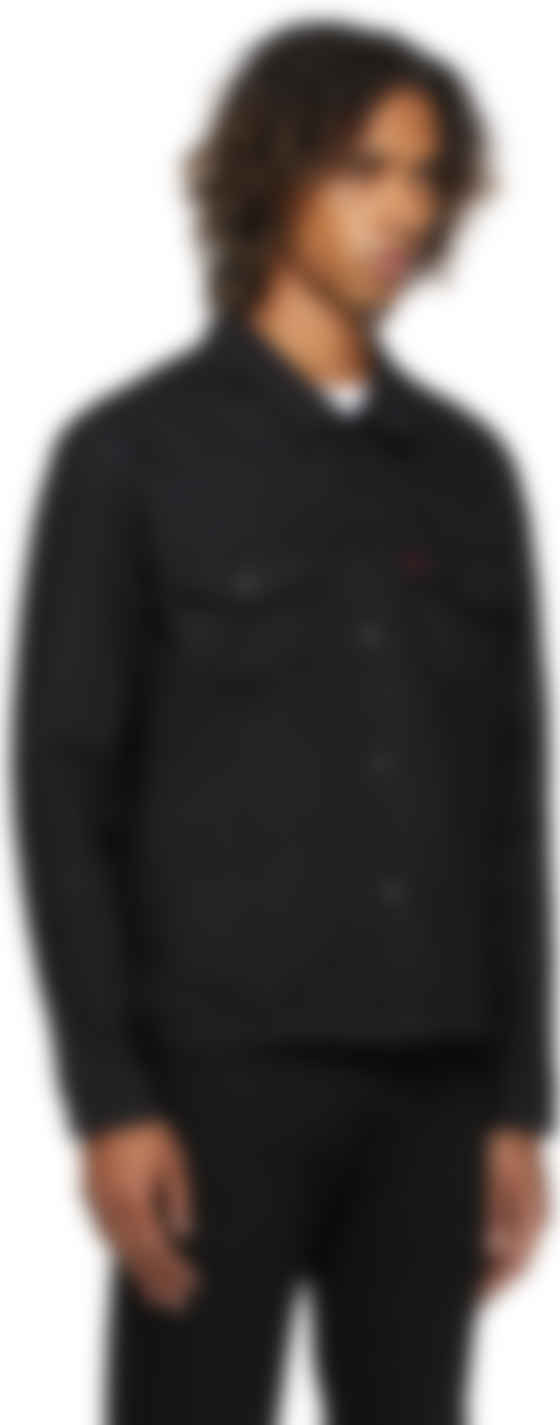 levis black denim trucker jacket