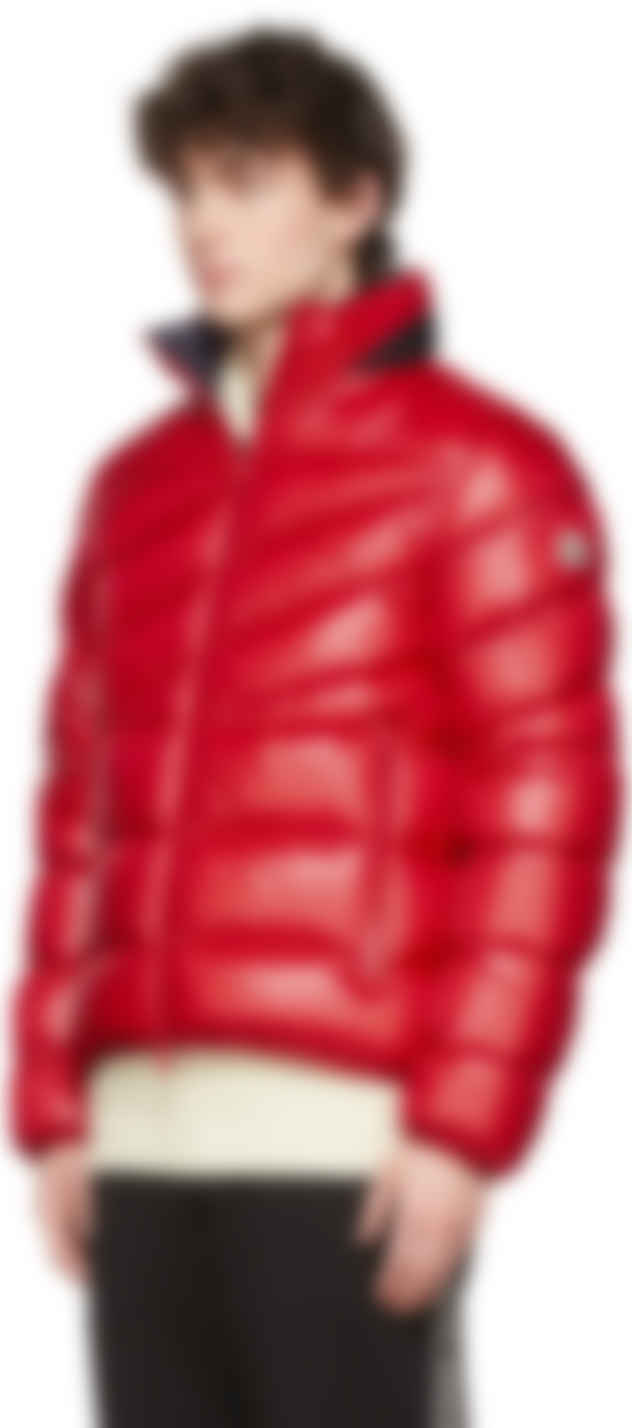 red nylon jacket