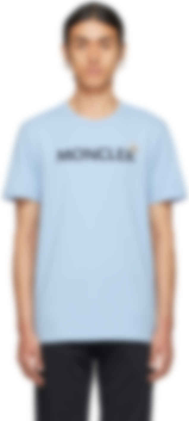 blue moncler tshirt