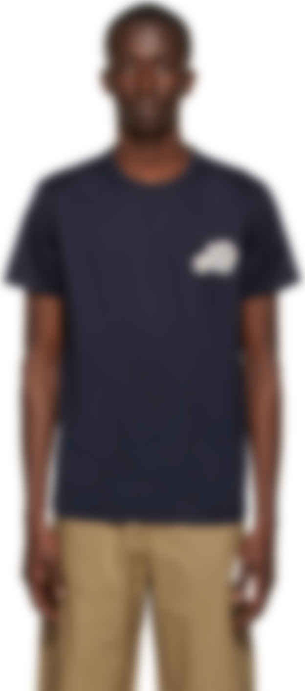 Navy Chest Logo T-Shirt