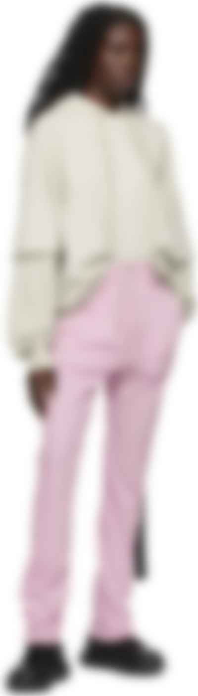 Rick Owens Drkshdw: Pink Berlin Drawstring Lounge Pants | SSENSE