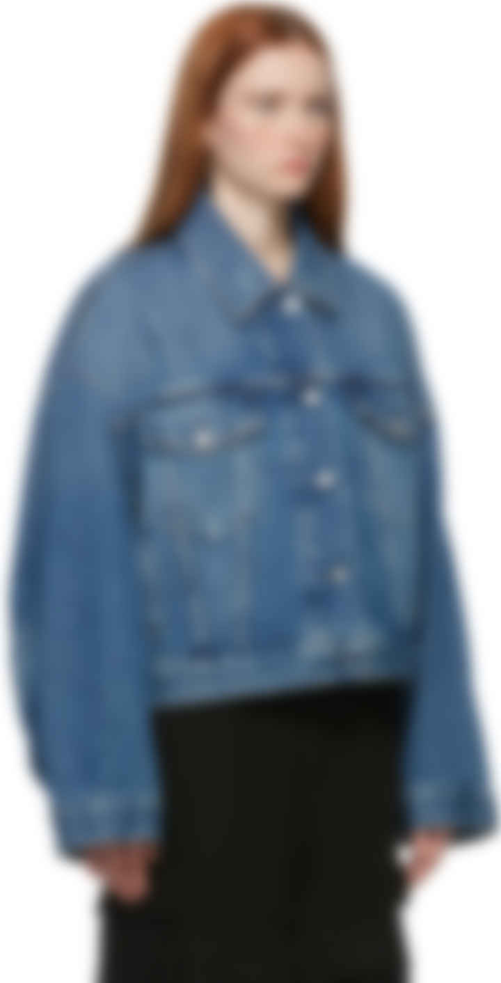 acne studios cropped denim jacket