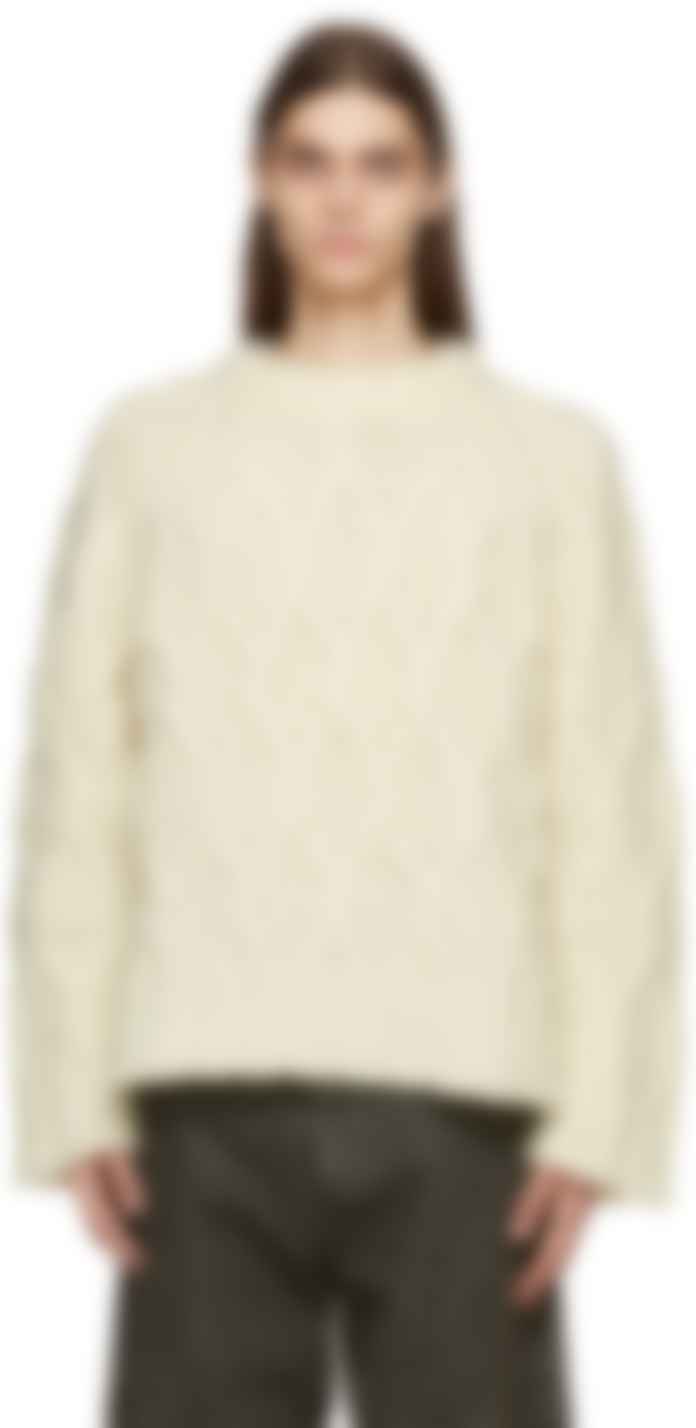 acne studios white sweater