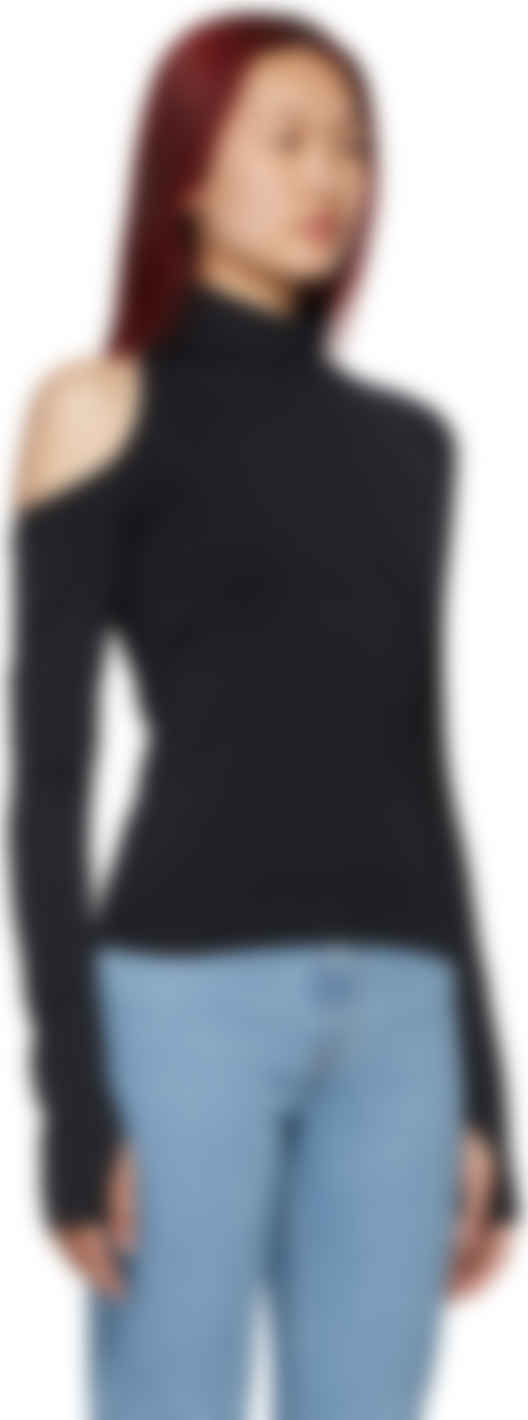 helmut lang cutout turtleneck