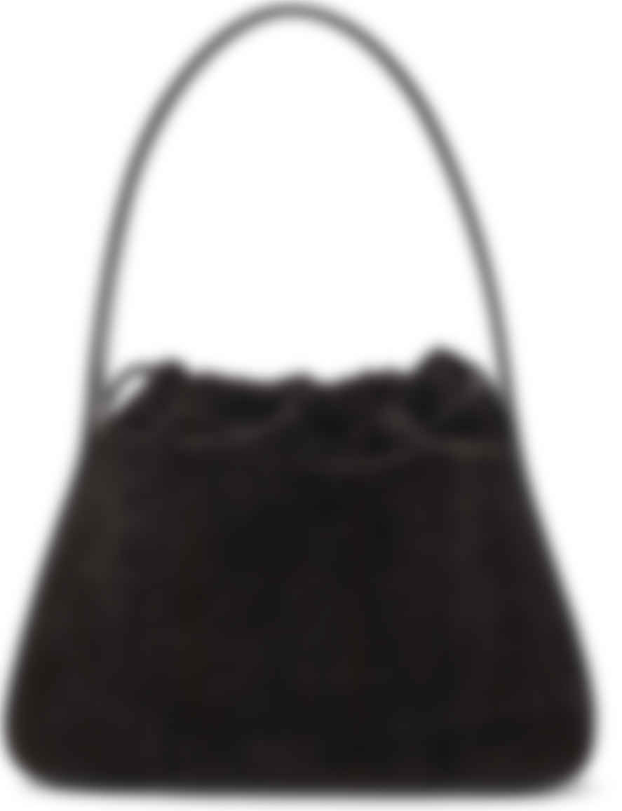 small black suede bag