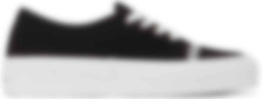 ブラック Dropout ロゴ スニーカー