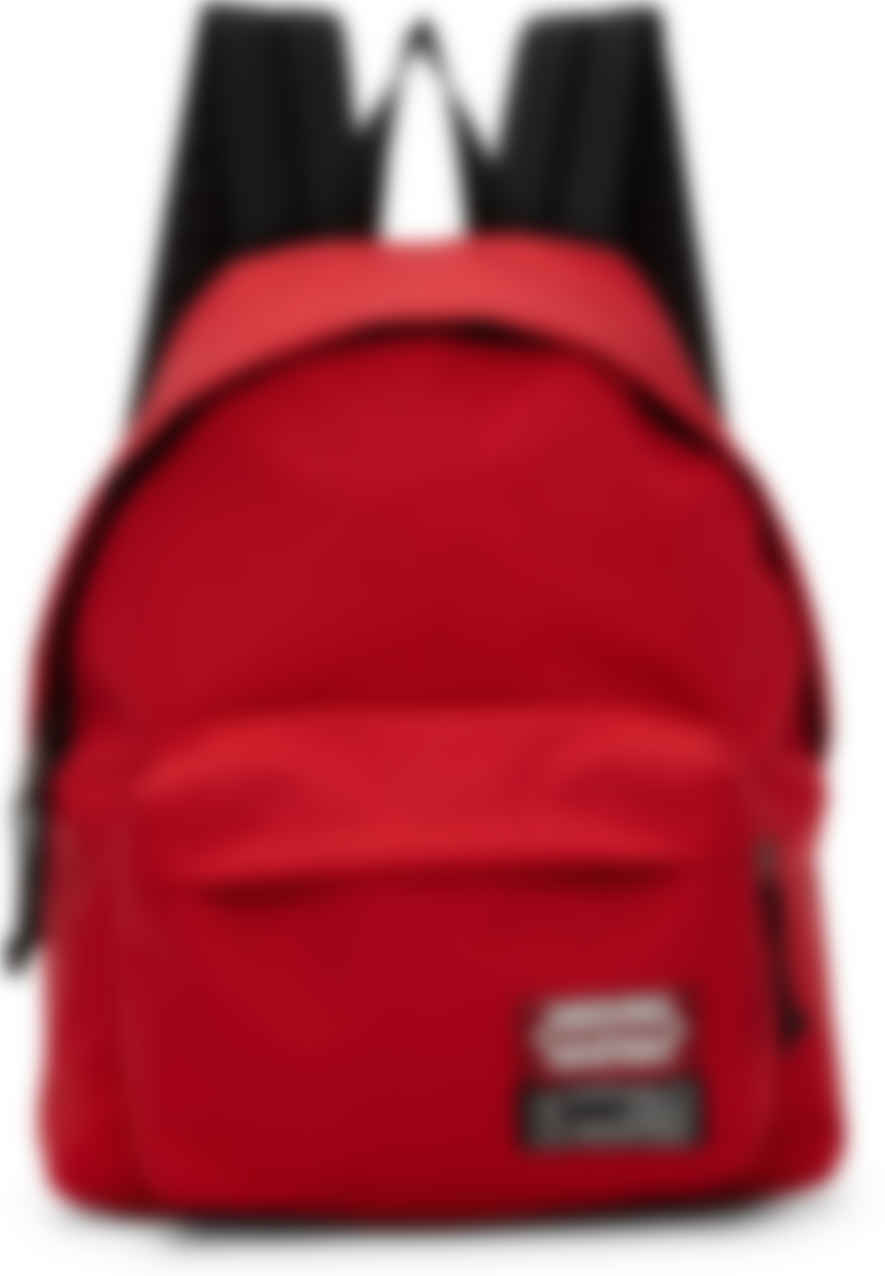 red color backpack