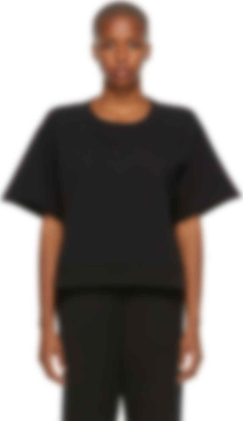 black short sleeve sweatshirt