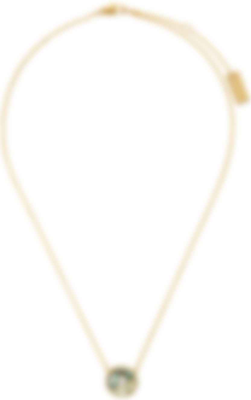 Marc Jacobs: Gold 'The Medallion' Abalone Necklace | SSENSE Canada