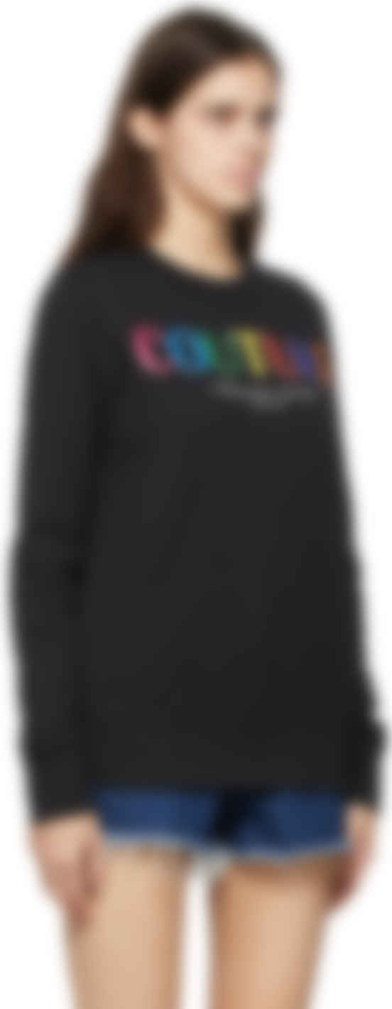 Black Multicolor Logo Sweatshirt
