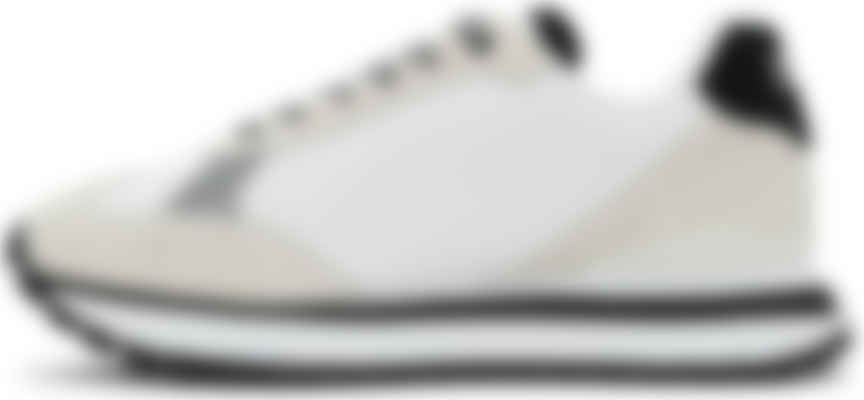 White \u0026 Beige Spyke Sneakers by Versace Jeans Couture on Sale