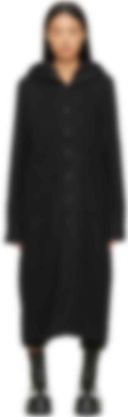 rick owens wool coat