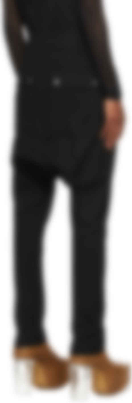 Rick Owens: Black Wool Bela Trousers | SSENSE