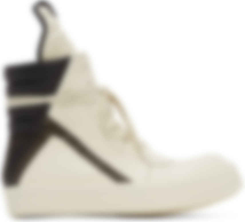 Off-White Black Geobasket High-Top Sneakers by Owens on Sale