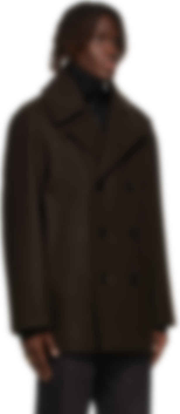 Jil Sander ブラウン ダブルブレスト コート Ssense 日本 Jil Sander ブラウン ダブルブレスト コート Ssense 日本