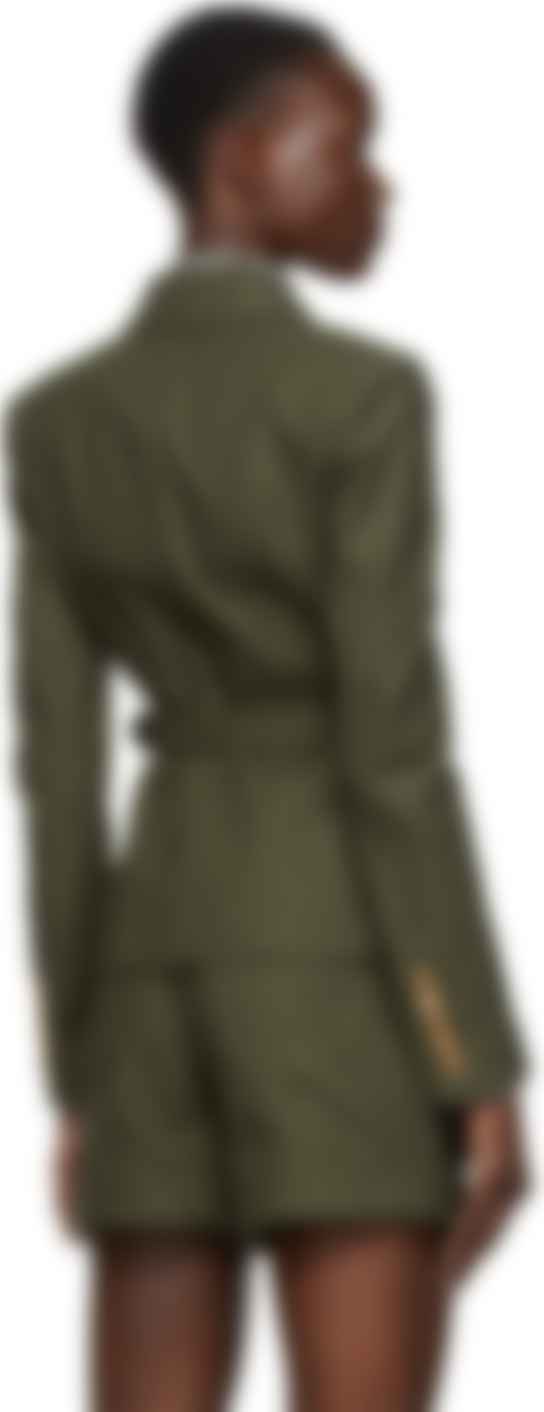 balmain belted blazer