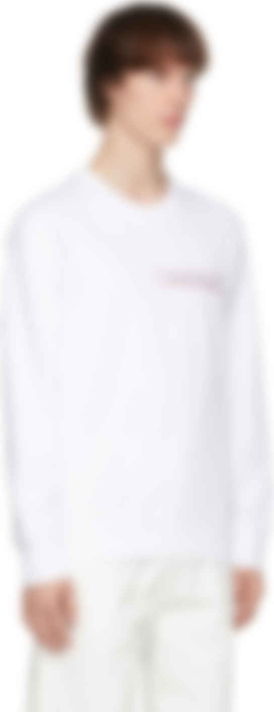 White Selvedge Logo Tape Sweatshirt