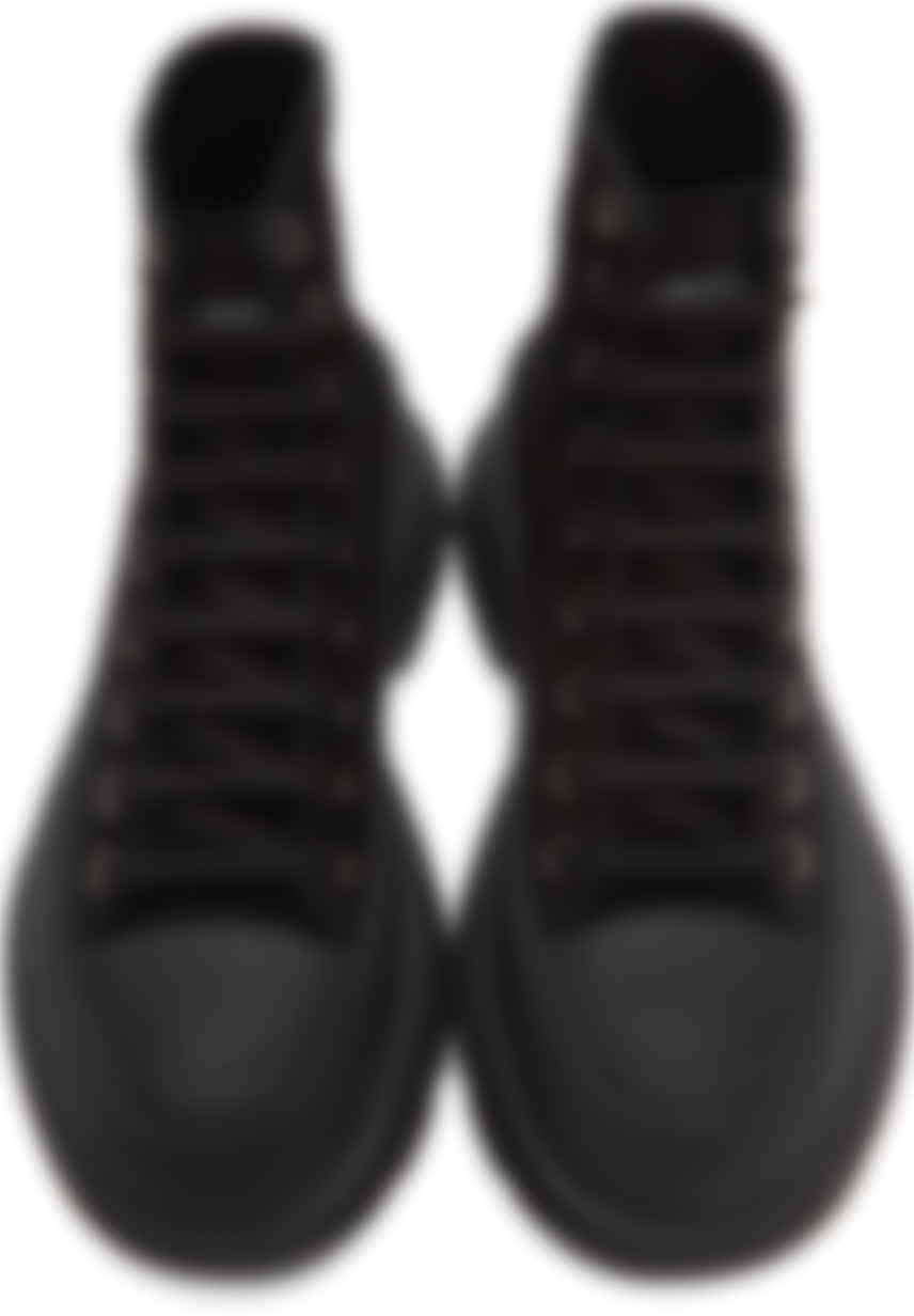 suede alexander mcqueen black