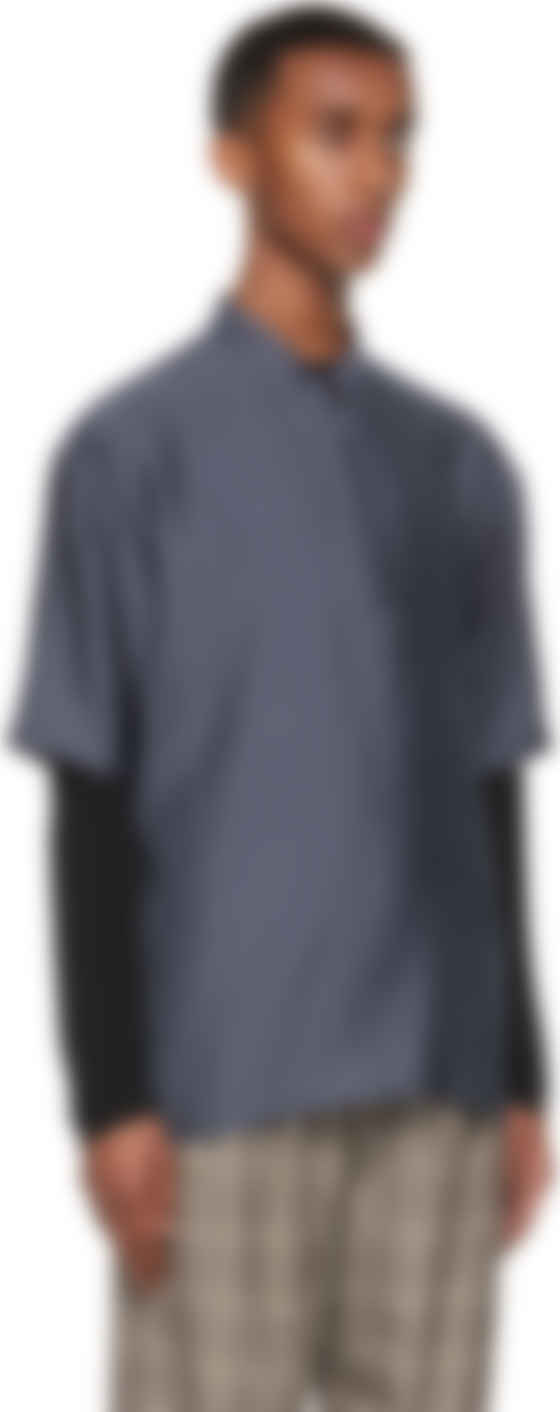 Navy Half-Zip Sport Short Sleeve Shirt Navy Half-Zip Sport Short Sleeve Shirt