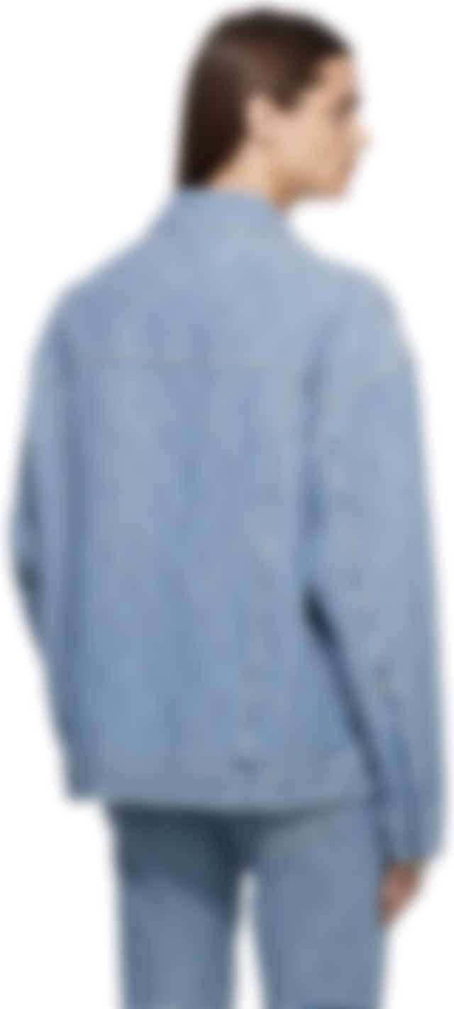 Givenchy: ブルー 4G デニム ジャケット | SSENSE 日本