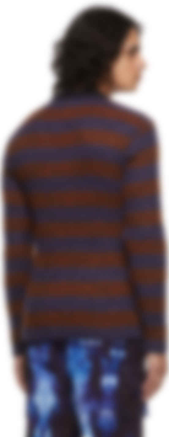 purple and orange sweater