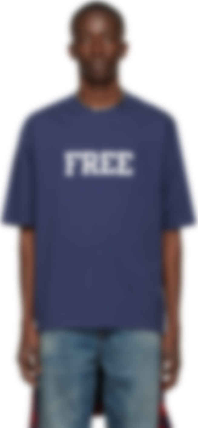 balenciaga blue t shirt
