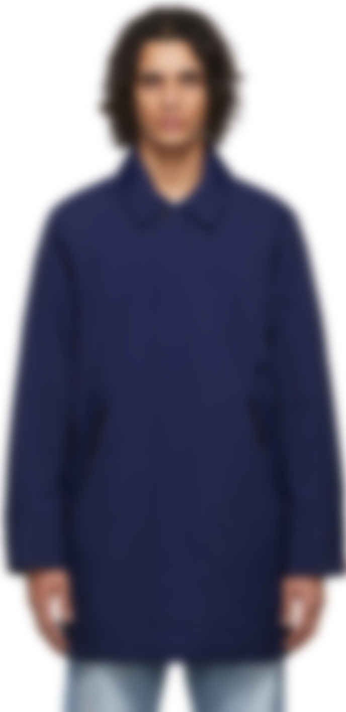 navy car coat