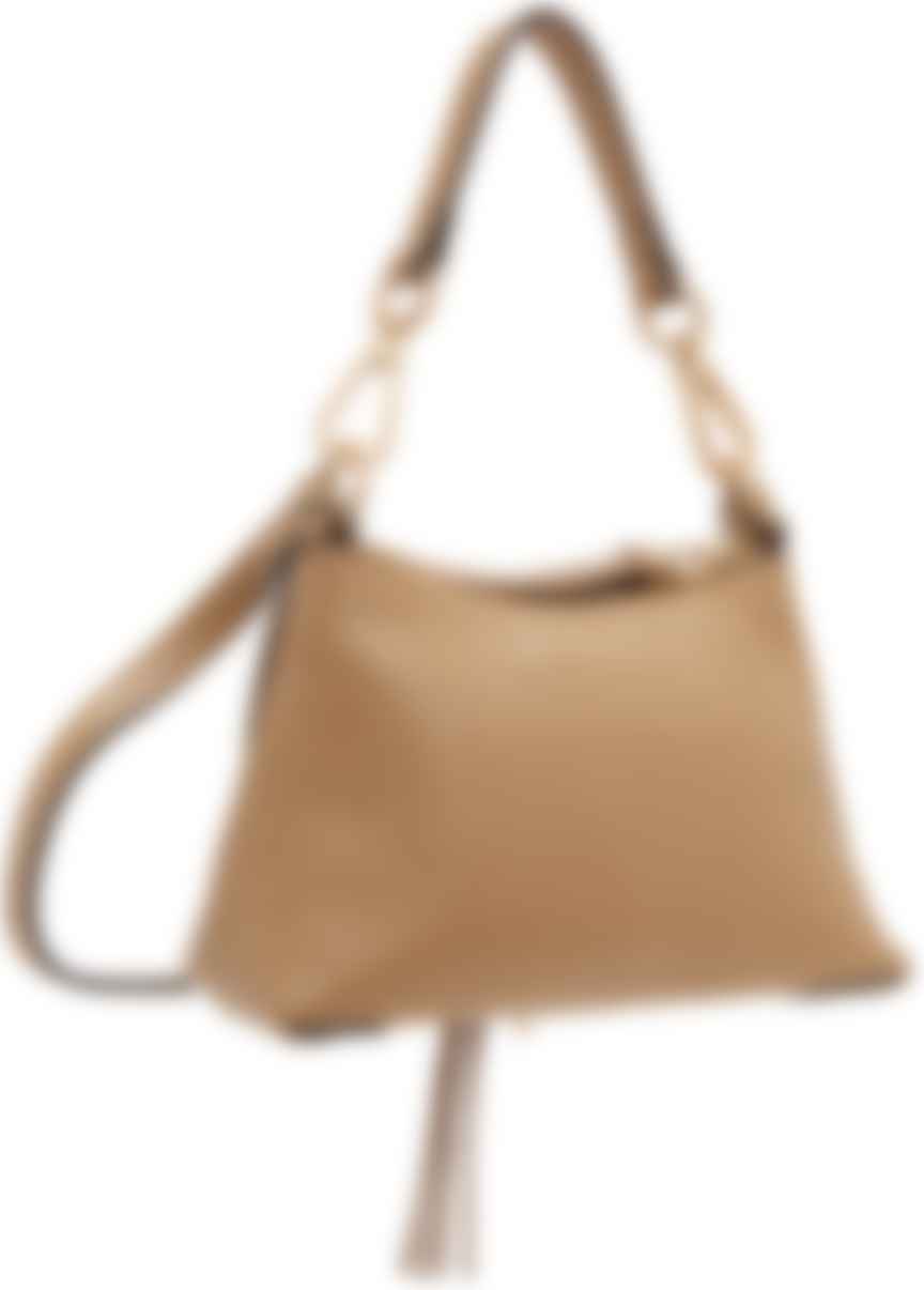 mini tan bag