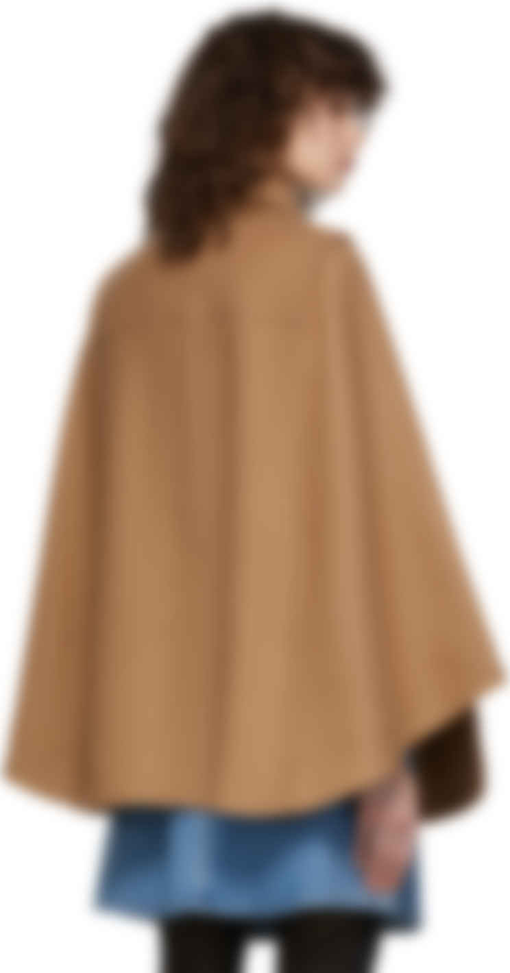 beige cape coat
