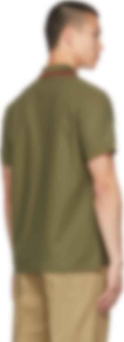 グリーン モノグラム ポロシャツ