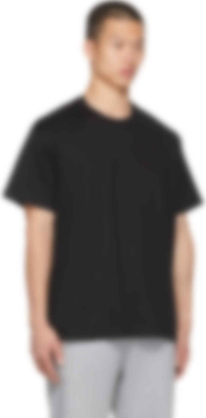 ブラック オーバーサイズ グラフィック ロゴ T シャツ