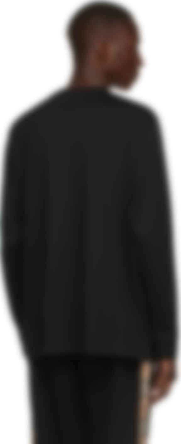 burberry black long sleeve shirt