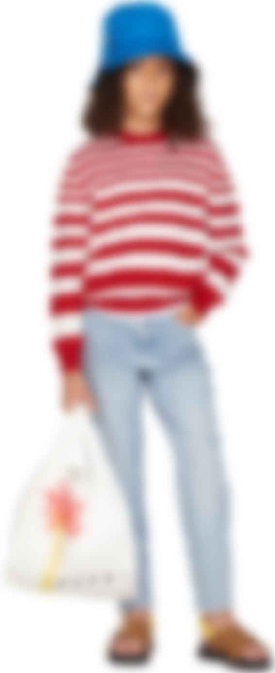 red and white sweater