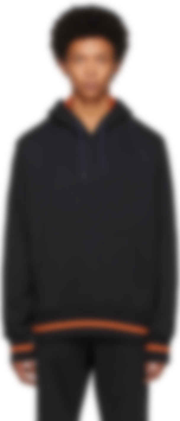 be happy orange and black hoodie