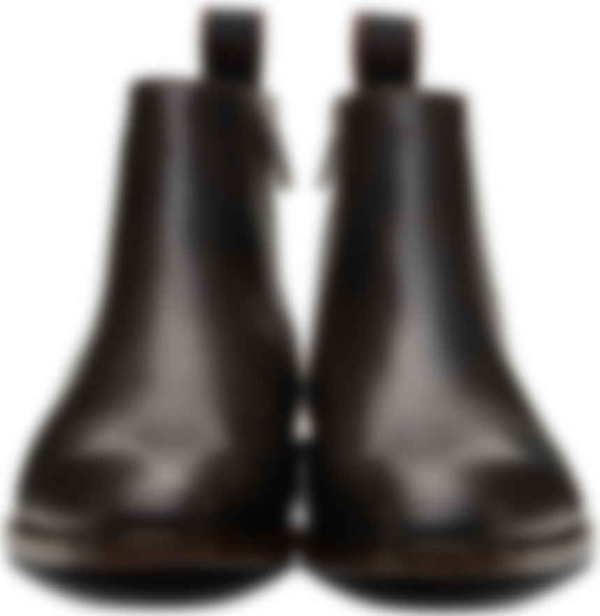 PS by Paul Smith: Leather Alan Zip-Up Boots | SSENSE
