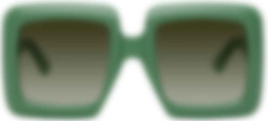 green oversized sunglasses