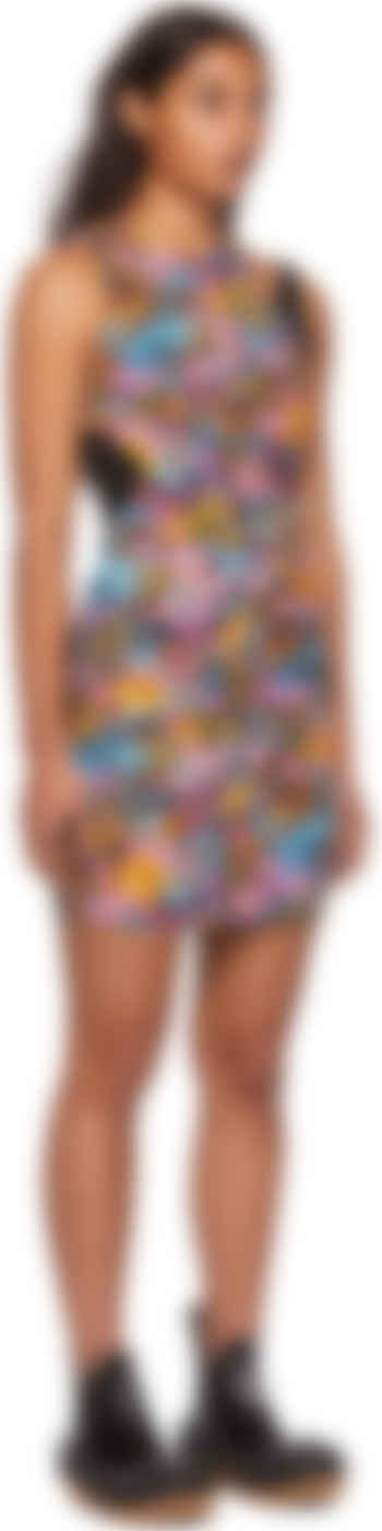 robe moulante multicolore