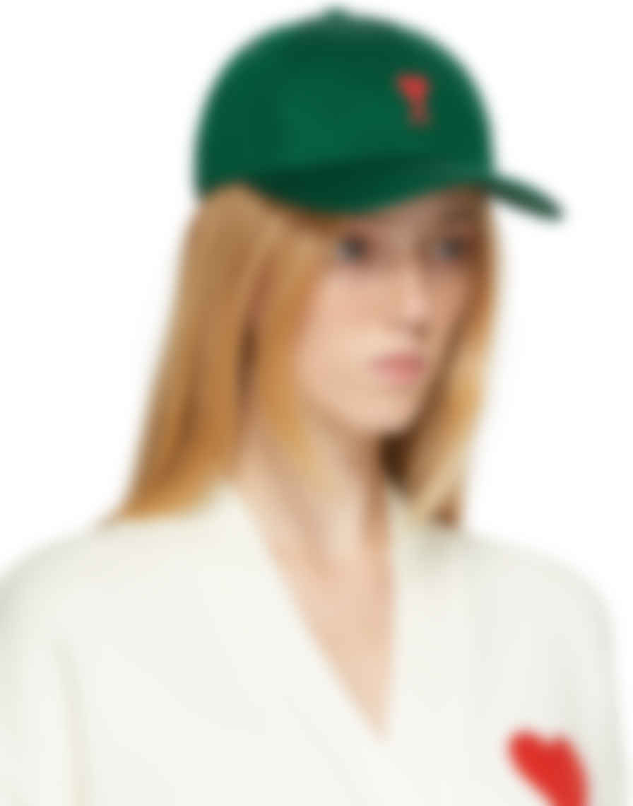 Ami Alexandre Mattiussi Green Ami De Cœur Cap Ssense