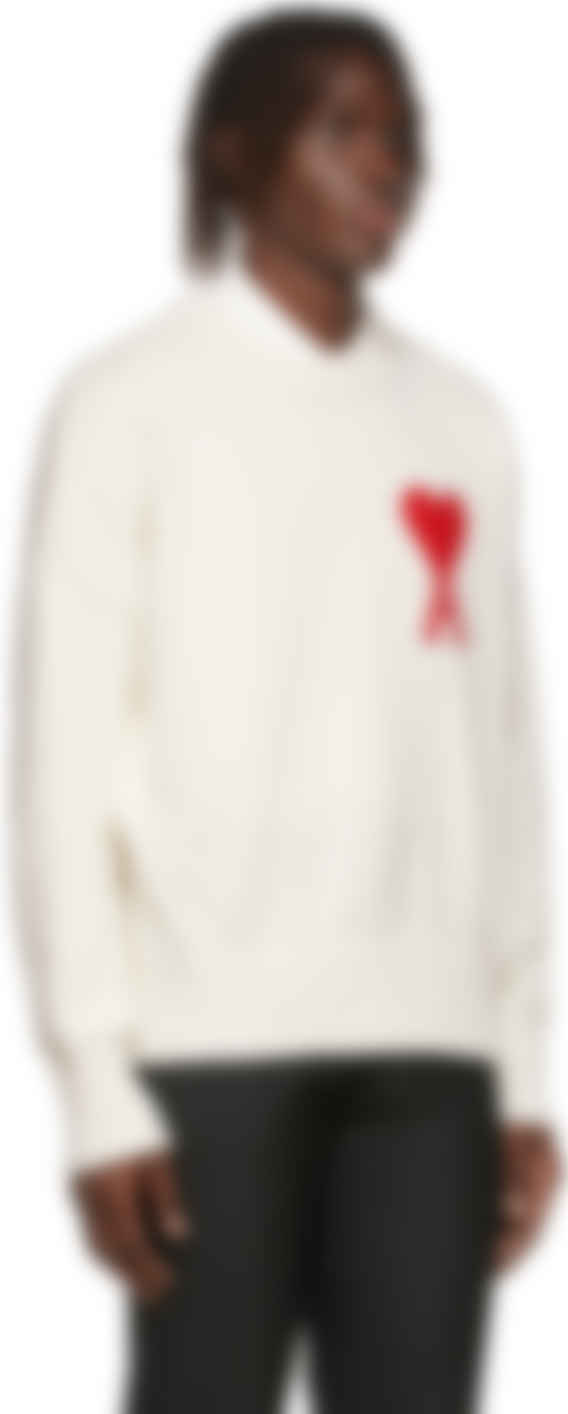oversize ami de coeur crewneck sweater