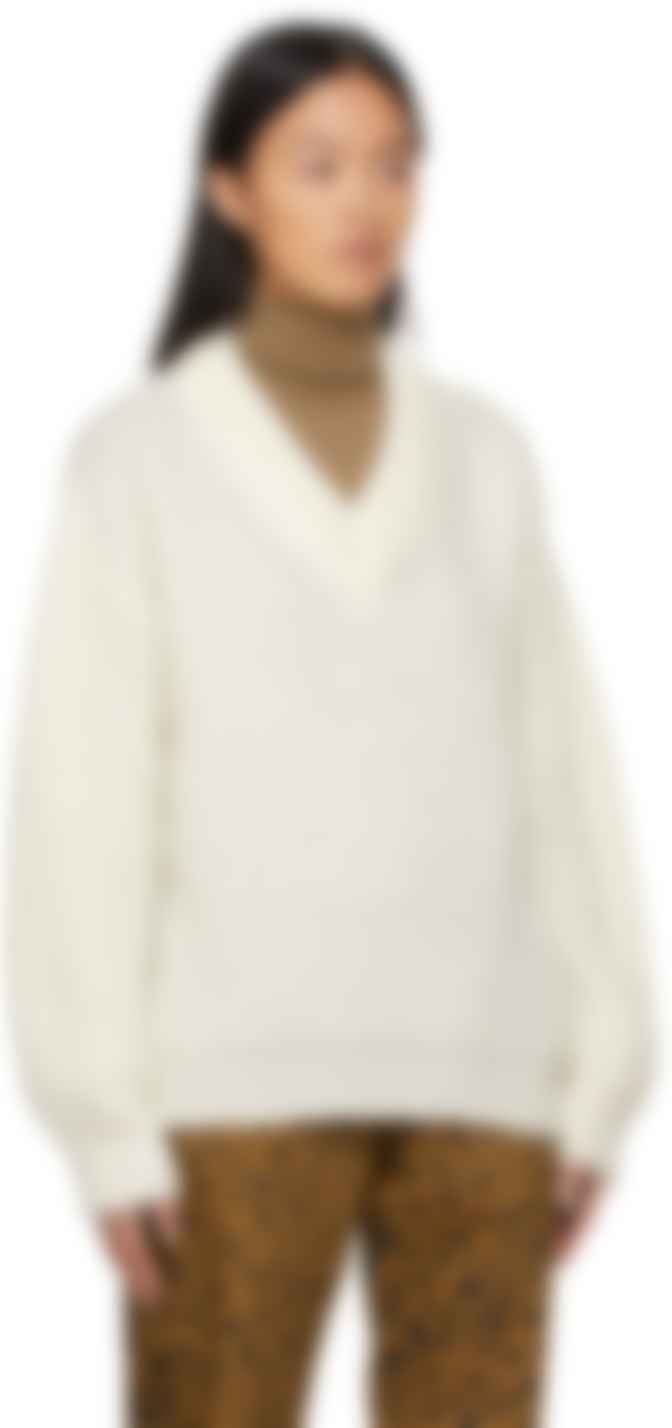 mohair white sweater