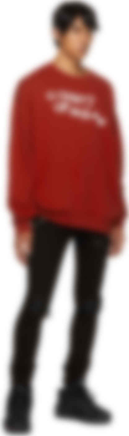 Red Script Sweatshirt Marcelo Burlon County of Milan Sale