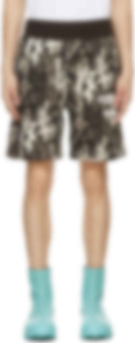 bape camo sweat shorts