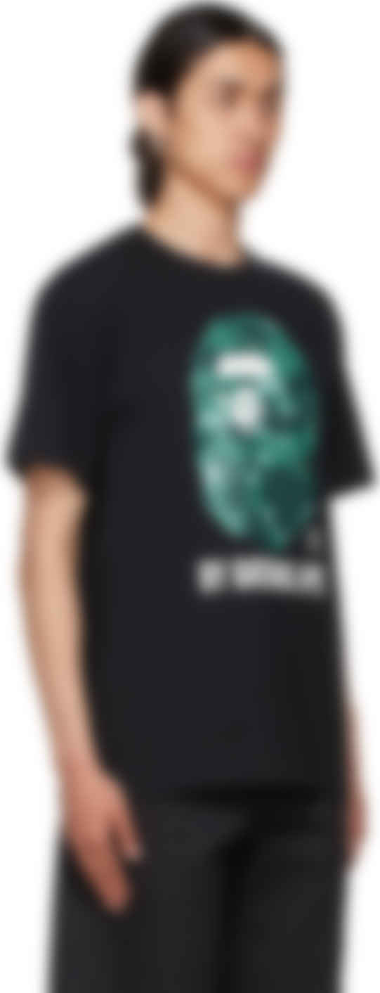 black and green bape shirt