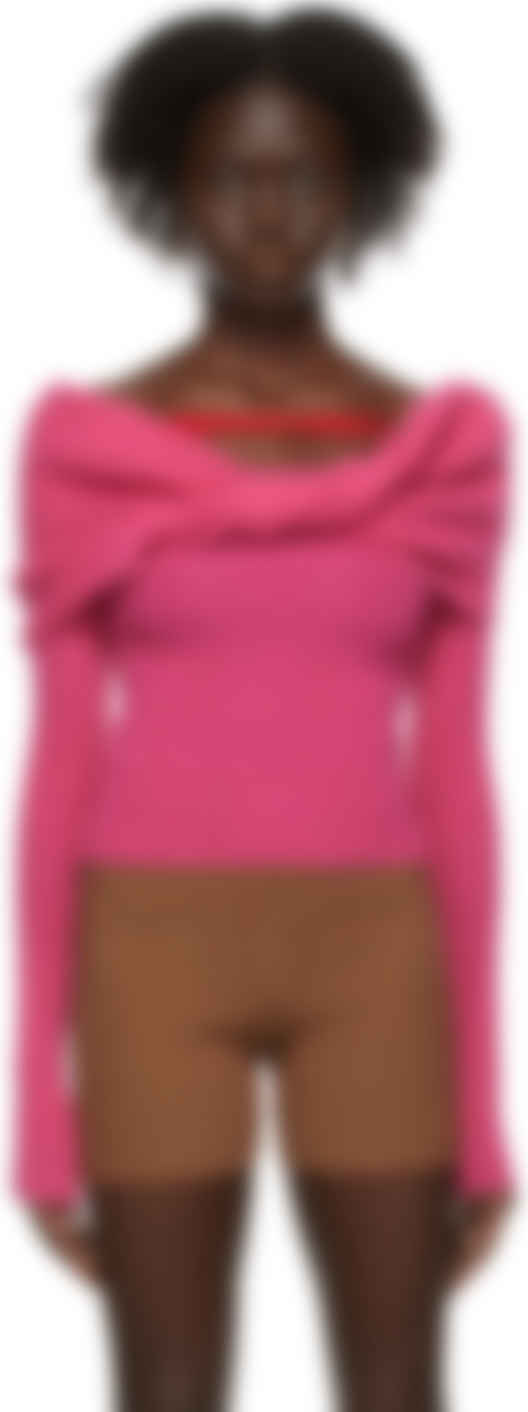 Jacquemus La Maille Ascua Top in Brown | LN-CC